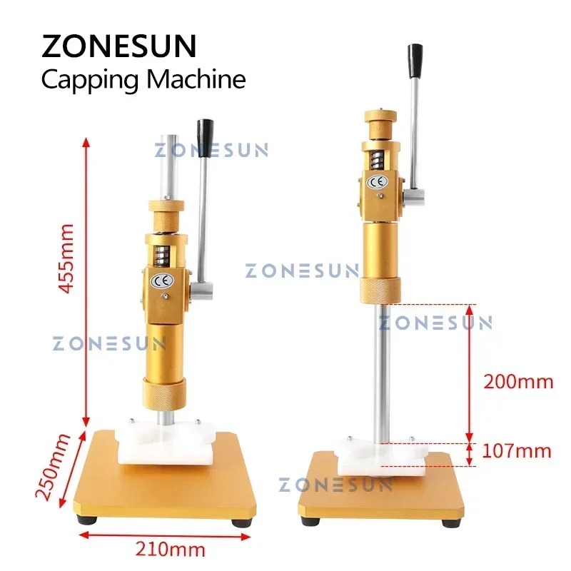 ZONESUN ZS-TYG2 Manual Metal Cap Press Machine Capping Machine Perfume Bottle Spray Crimper
ZONESUN ZS-TYG2 Manual Metal Cap Press Machine Capping Machine Perfume Bottle Spray Crimper