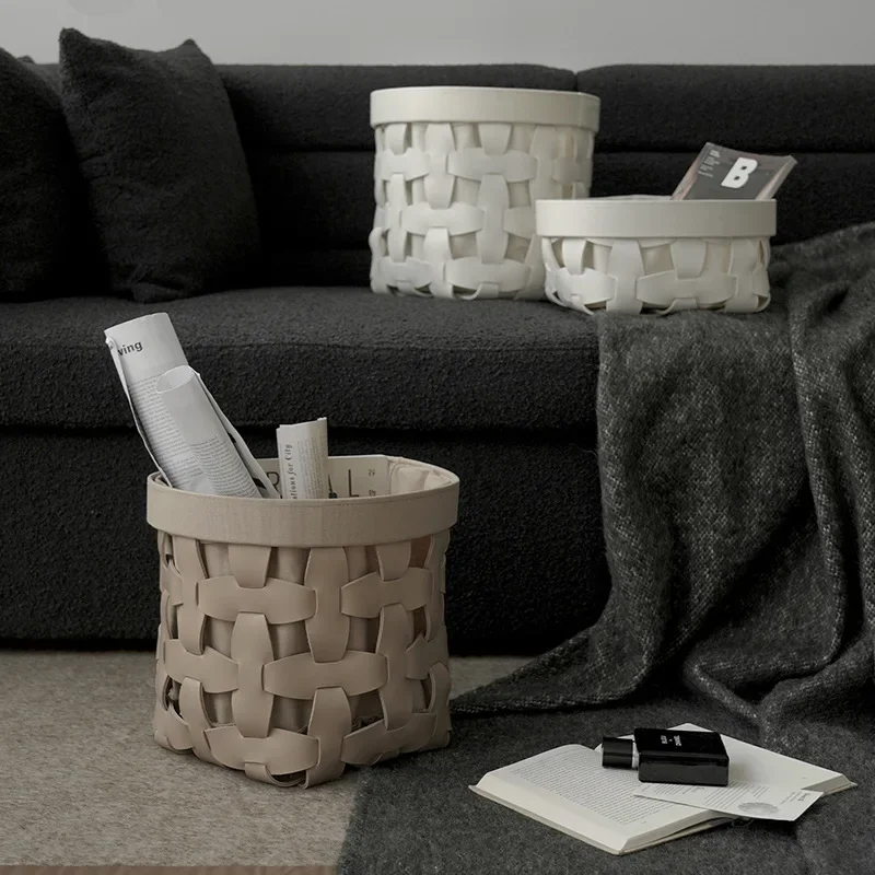 Organizers Leather Storage Baskets Auxiliary Makeup Desk Aesthetic Storage Baskets Nordic Basket Clothing Pouches Bedroom
Organizers Leather Storage Baskets Auxiliary Makeup Desk Aesthetic Storage Baskets Nordic Basket Clothing Pouches Bedroom