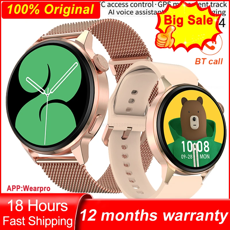 Original DT4+ Smart Watch Men NFC 390*390 Bluetooth Call Voice Assistant Password GPS Tracker Wireless Charger Women Smartwatch
Original DT4+ Smart Watch Men NFC 390*390 Bluetooth Call Voice Assistant Password GPS Tracker Wireless Charger Women Smartwatch