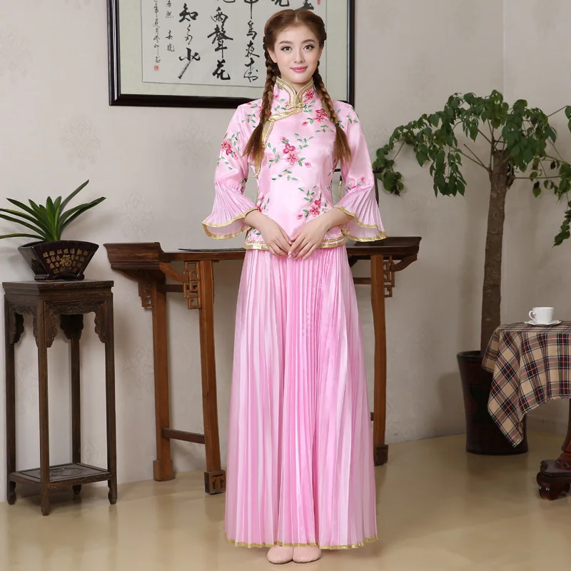 Vintage Two Piece Sets Womens Outifits Fashion Top Skirt Sets Casual Women Clothing Chinese Suit Elegant Ethnic Style Clothes
Vintage Two Piece Sets Womens Outifits Fashion Top Skirt Sets Casual Women Clothing Chinese Suit Elegant Ethnic Style Clothes