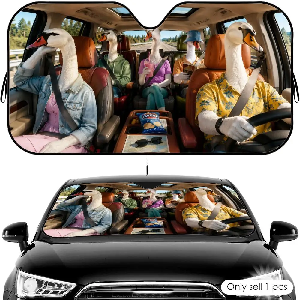 Swan Driving Travel Sun Visor Reusable Aluminum Foil Car Windshield Sun Visor UV Protector Heat Insulation Cover Shade
Swan Driving Travel Sun Visor Reusable Aluminum Foil Car Windshield Sun Visor UV Protector Heat Insulation Cover Shade