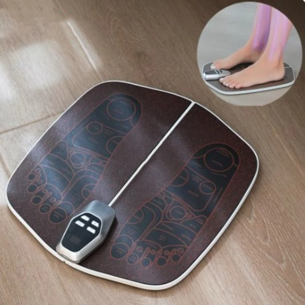 Electric EMS Foot Massager Pad with Remote Control Foldable Foot Circulation Massager 8-Mode Relaxation Tool
Electric EMS Foot Massager Pad with Remote Control Foldable Foot Circulation Massager 8-Mode Relaxation Tool