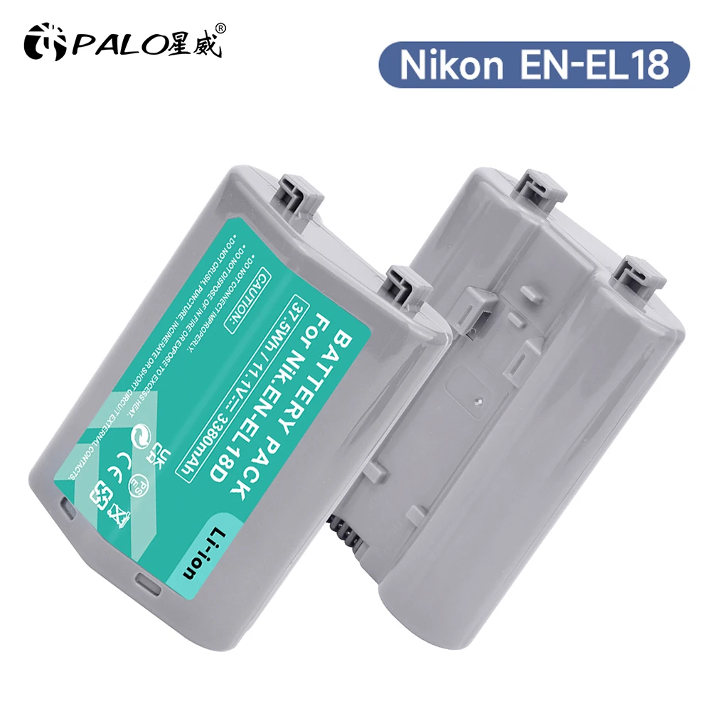 PALO 3380 мАч EN-EL18D батарея ENEL18D EL18D EN-EL18 для Nikon Z9 D6 D5 D4 D4S D800 D850 D500 цифровая зеркальная камера Батарейная ручка
PALO 3380 мАч EN-EL18D батарея ENEL18D EL18D EN-EL18 для Nikon Z9 D6 D5 D4 D4S D800 D850 D500 цифровая зеркальная камера Батарейная ручка