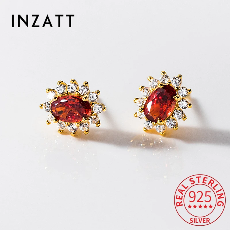 INZATT Real 925 Sterling Silver Full Zircon Oval Stud Earrings For Fashion Women Geometric Fine Jewelry Minimalist Accessories
INZATT Real 925 Sterling Silver Full Zircon Oval Stud Earrings For Fashion Women Geometric Fine Jewelry Minimalist Accessories
