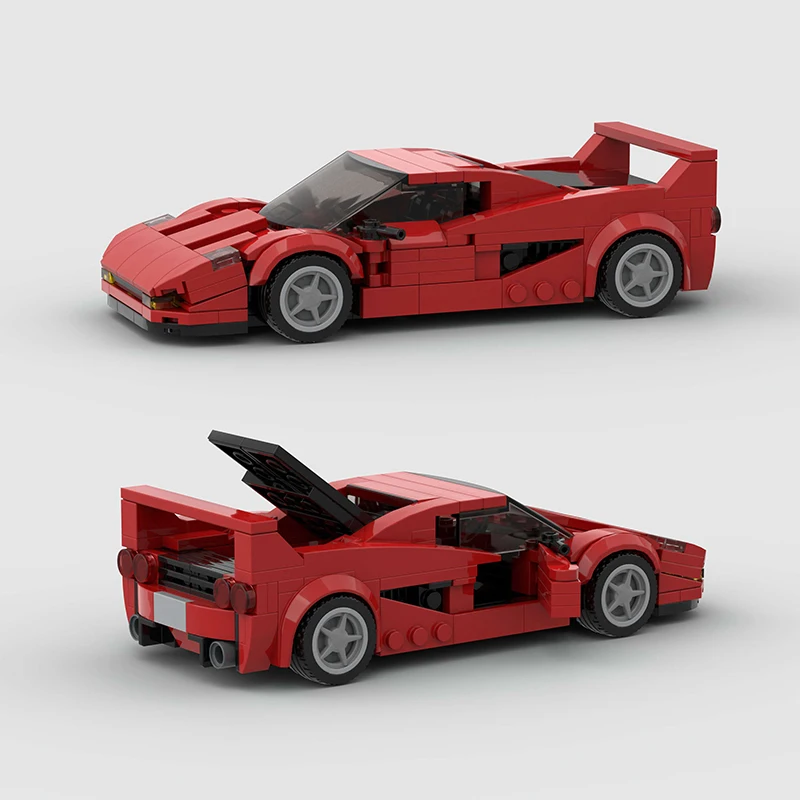 MOC F50 городской автомобиль чемпионов скорость автомобиля гонщик строительных блоков кирпич гоночный суперкар креативный гараж детские игрушки подарок мальчиков
MOC F50 городской автомобиль чемпионов скорость автомобиля гонщик строительных блоков кирпич гоночный суперкар креативный гараж детские игрушки подарок мальчиков
