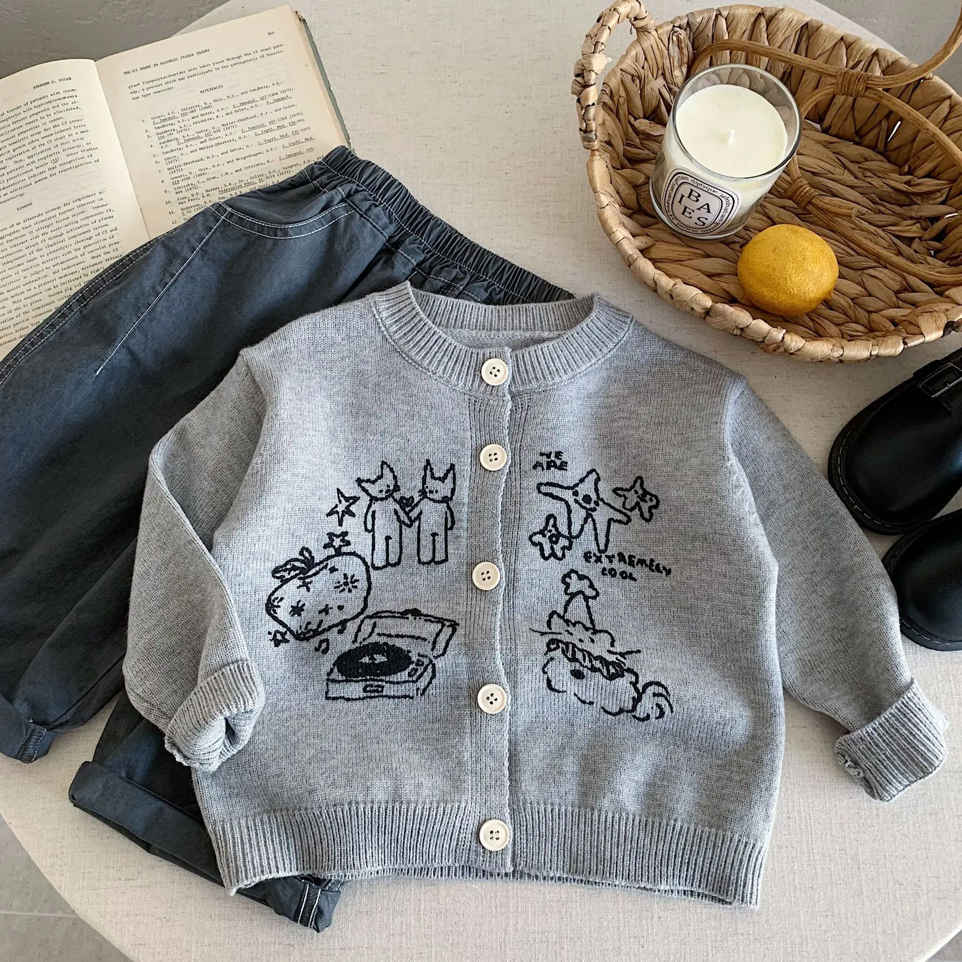 Spring Autumn Baby Boys Girls Embroidery Single-Breasted Knitted Sweater Coat Children Knit Jacket School Kids Outfit Top 1-10Yr
Spring Autumn Baby Boys Girls Embroidery Single-Breasted Knitted Sweater Coat Children Knit Jacket School Kids Outfit Top 1-10Yr