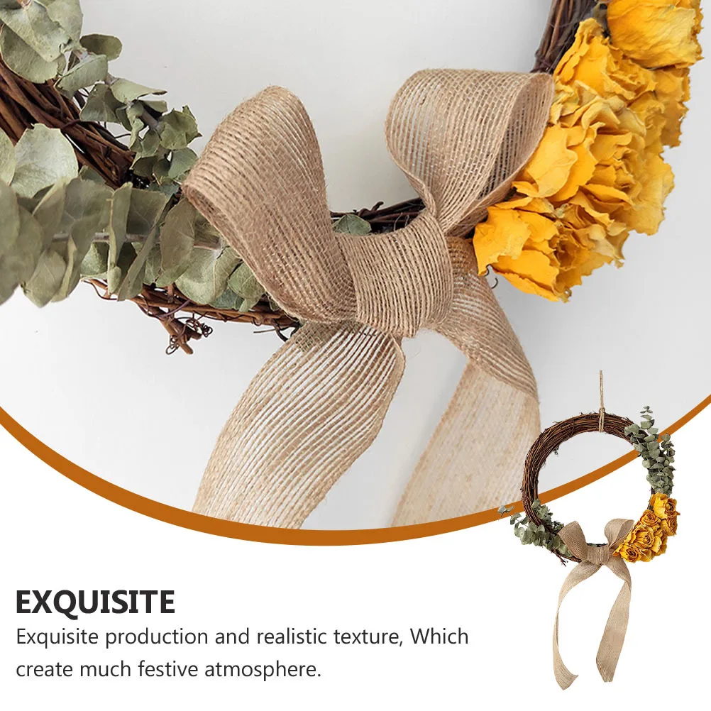 1Pcs Dried Yellow Rose Garland Dry Flower Wreath Wedding Floral Pendant Birthday Party Home Decoration Dry Flower Wreath
1Pcs Dried Yellow Rose Garland Dry Flower Wreath Wedding Floral Pendant Birthday Party Home Decoration Dry Flower Wreath