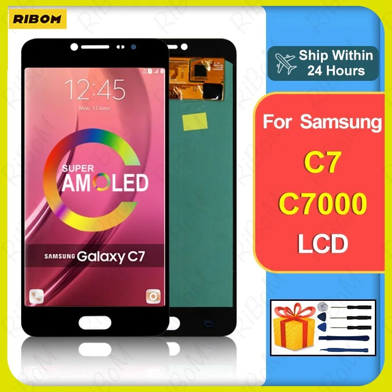 New 5.5" AMOLED For Samsung Galaxy C7 C7000 Display LCD no frame Touch Screen Digitizer For Samsung C7 LCD SM-C7000
New 5.5" AMOLED For Samsung Galaxy C7 C7000 Display LCD no frame Touch Screen Digitizer For Samsung C7 LCD SM-C7000