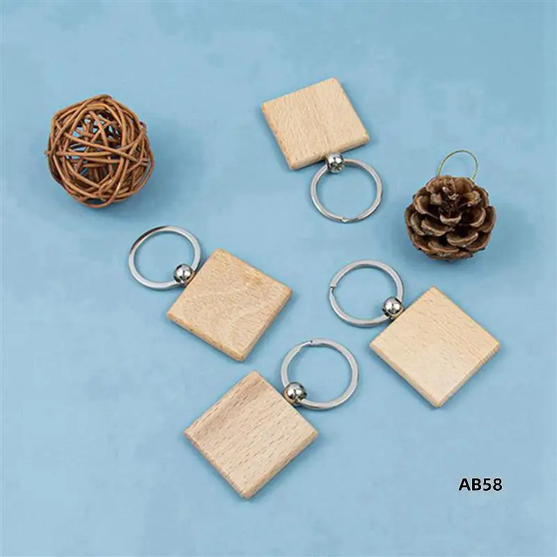 60Pcs Blank Square -Shaped Wooden Keychain DIY Wood Keychains Key Tags DIY Gifts
60Pcs Blank Square -Shaped Wooden Keychain DIY Wood Keychains Key Tags DIY Gifts