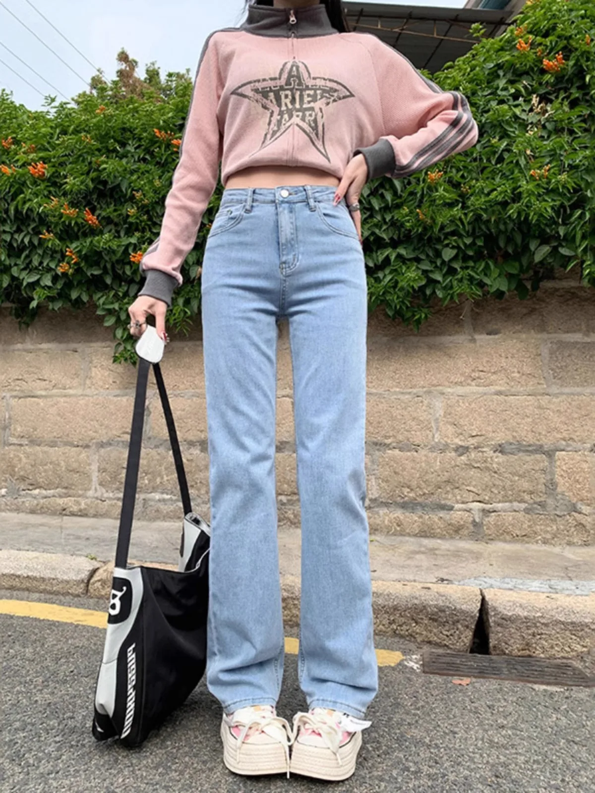 High Waist Slim Straight Denim Jeans Women's Spring Autumn New Model Tall Slimming Long Pants Cotton Elastic Fabric
High Waist Slim Straight Denim Jeans Women's Spring Autumn New Model Tall Slimming Long Pants Cotton Elastic Fabric