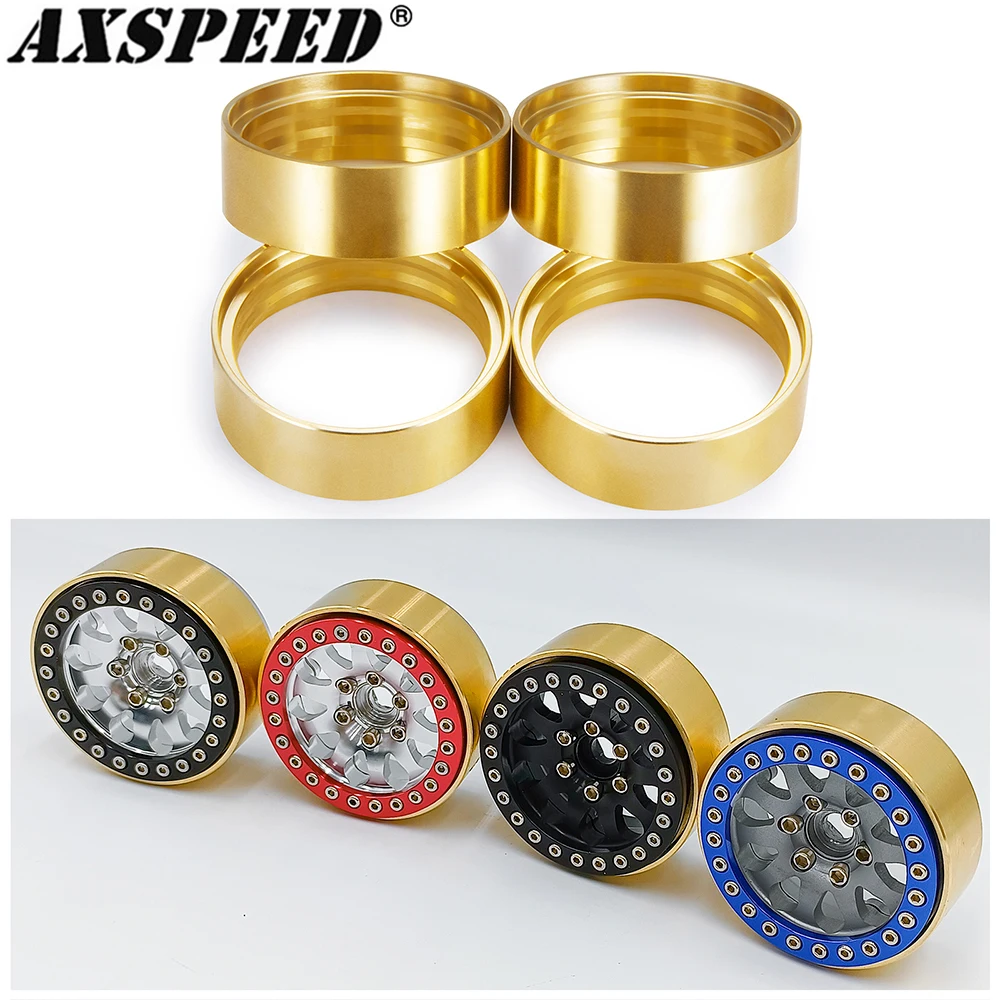 AXSPEED 4PCS Brass Internal Beadlock Wheel Ring Clamp Rings for 1.9" Wheel Rim Axial SCX10 TRX4 TRX6 1/10 RC Crawler Car Parts
AXSPEED 4PCS Brass Internal Beadlock Wheel Ring Clamp Rings for 1.9" Wheel Rim Axial SCX10 TRX4 TRX6 1/10 RC Crawler Car Parts