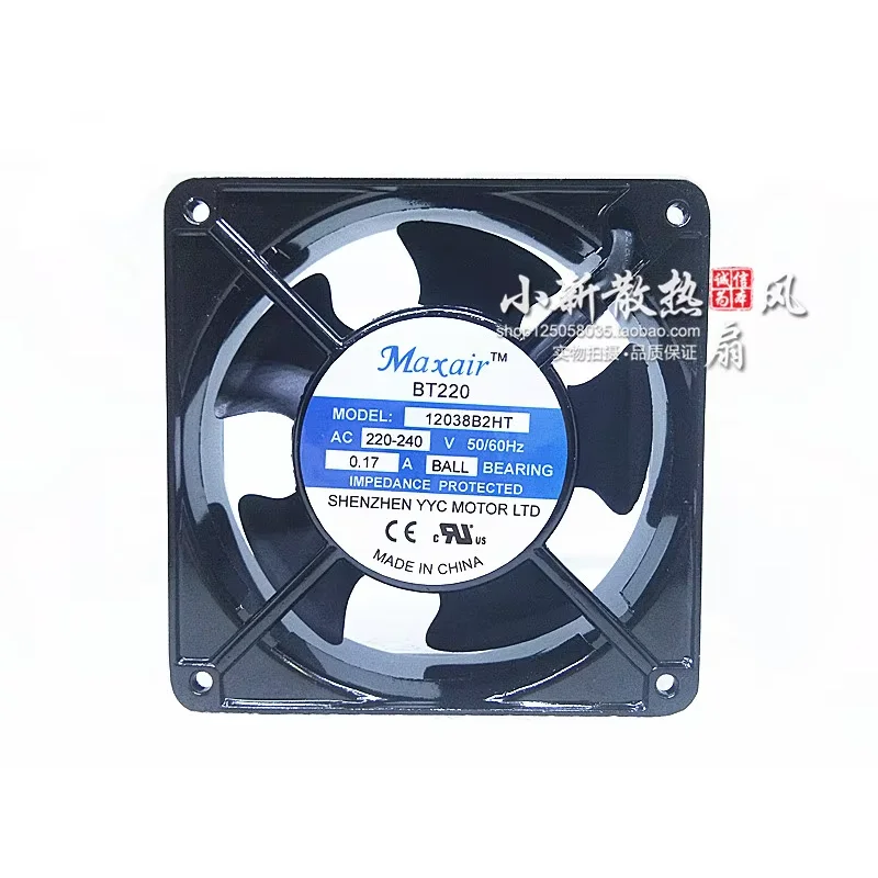 12038B2HT AC 220/240 В 0,17 А 120x120x38 мм 2-контактный охлаждающий вентилятор для сервера
12038B2HT AC 220/240 В 0,17 А 120x120x38 мм 2-контактный охлаждающий вентилятор для сервера