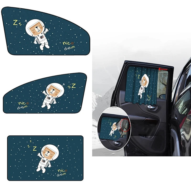 New Car Cartoon Cute Spaceman Magnet Side Window Sunshades Windshield Sunshade Rear Side Auto Window Sunshade Cover For Children
New Car Cartoon Cute Spaceman Magnet Side Window Sunshades Windshield Sunshade Rear Side Auto Window Sunshade Cover For Children