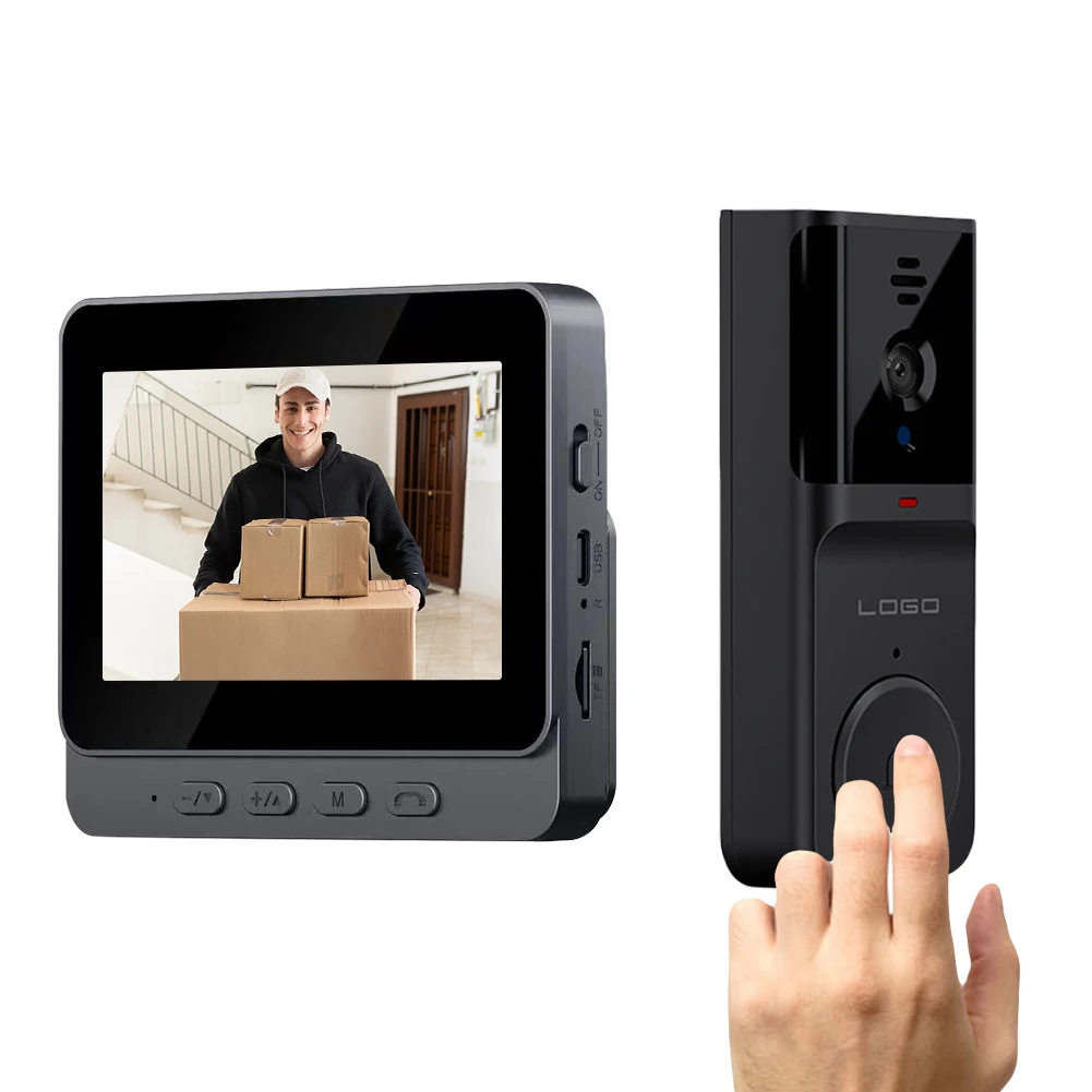 2.4G Wi-Fi Smart Video Doorbell with 4.3Inch IPS Display Intelligent Video Intercom Doorbell 2 Way Audio for Family Apartment
2.4G Wi-Fi Smart Video Doorbell with 4.3Inch IPS Display Intelligent Video Intercom Doorbell 2 Way Audio for Family Apartment