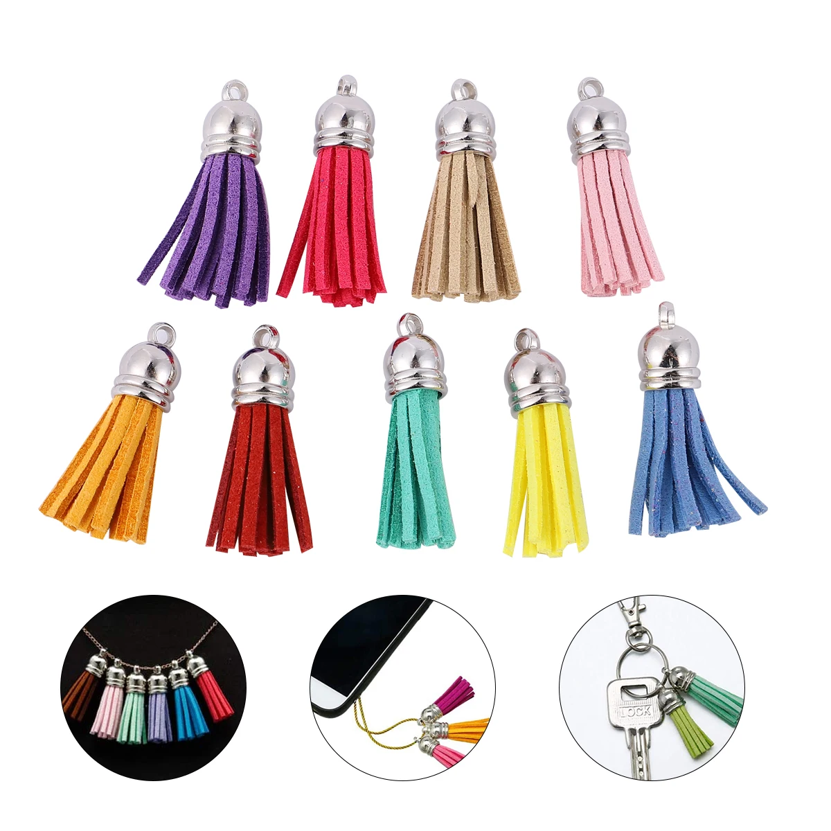 50pcs DIY Tassel Pendant Accessories Decorative Fringe Keychain Tags Fashion Handmade Jewelry Parts Elegant Charm
50pcs DIY Tassel Pendant Accessories Decorative Fringe Keychain Tags Fashion Handmade Jewelry Parts Elegant Charm
