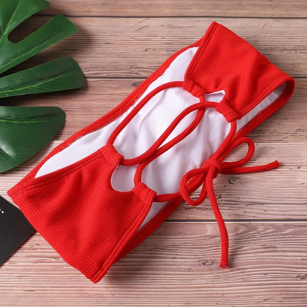 Fashion Strapless Bikini Set Backless Adjustable Swimsuit Sexy High Waist Women Swimwear Summer
Fashion Strapless Bikini Set Backless Adjustable Swimsuit Sexy High Waist Women Swimwear Summer