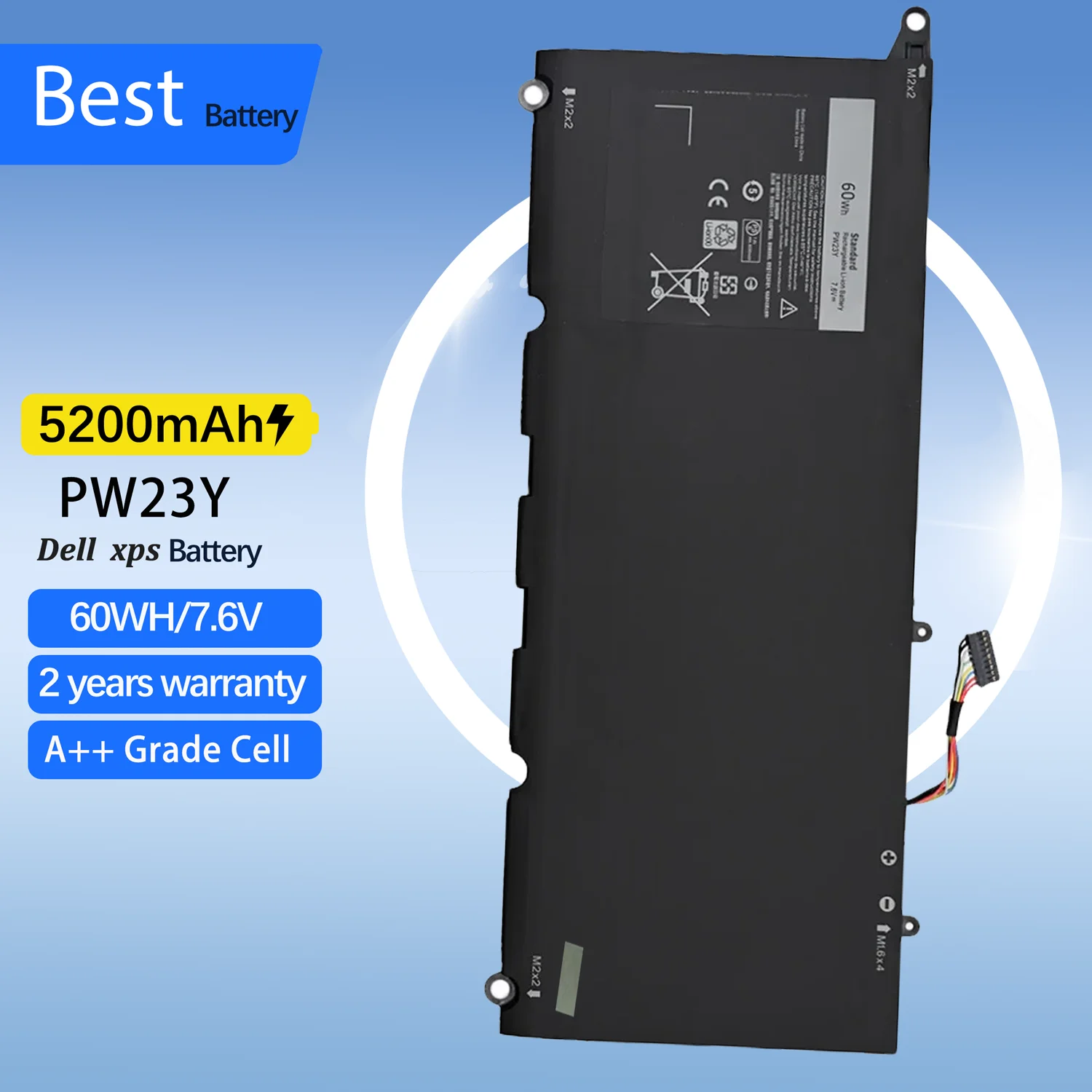 PW23Y Аккумулятор для ноутбука 60 Втч для Dell XPS 13 9360 P54G002 13-9360-D1605G 13-9360-D1605T 13-9360-D1609 13-9360-D1609G 13-9360-D1705G
PW23Y Аккумулятор для ноутбука 60 Втч для Dell XPS 13 9360 P54G002 13-9360-D1605G 13-9360-D1605T 13-9360-D1609 13-9360-D1609G 13-9360-D1705G