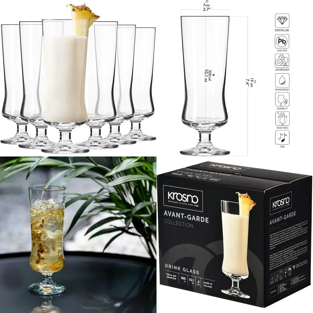 Коктейльные бокалы Pina Colada, набор из 6 штук, 10,1 унций, авангардная коллекция, идеально подходят для алкогольных и беспиртовых кокотов
Коктейльные бокалы Pina Colada, набор из 6 штук, 10,1 унций, авангардная коллекция, идеально подходят для алкогольных и беспиртовых кокотов