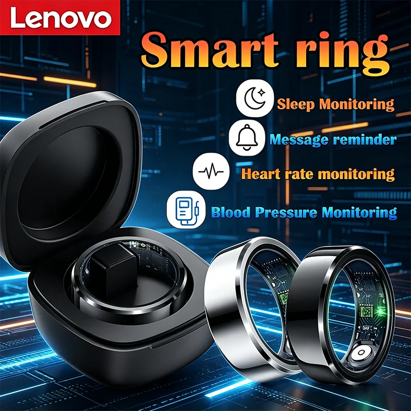 Lenovo 2026 Waterproof Bluetooth Smart Ring Heart Rate Blood Health Monitor Oxygen Sleep Body Temperature Gesture Control Sport
Lenovo 2026 Waterproof Bluetooth Smart Ring Heart Rate Blood Health Monitor Oxygen Sleep Body Temperature Gesture Control Sport