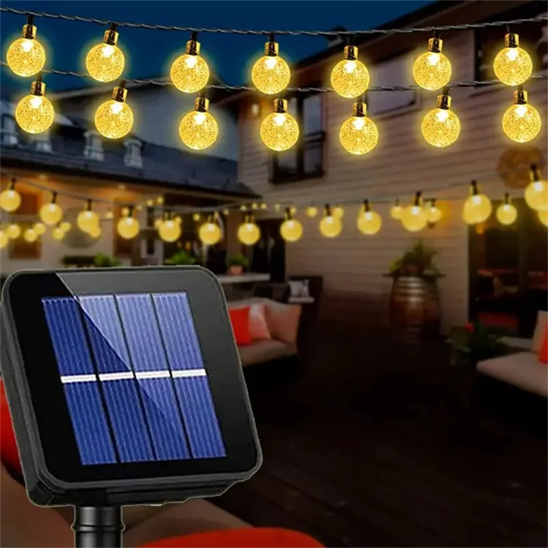 Solar Powered Crystal Ball String Lights 20 50 100 LED Perfect For Outdoor Camping Festivals Thanksgiving Christmas Decor
Solar Powered Crystal Ball String Lights 20 50 100 LED Perfect For Outdoor Camping Festivals Thanksgiving Christmas Decor