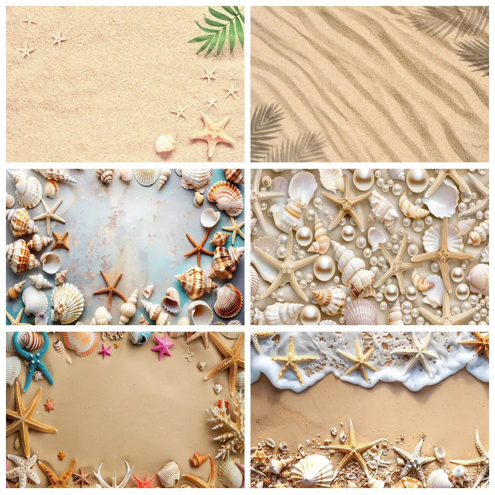 Summer Beach Sand Floor Photography Backdrop Tropical Seaside Starfish Shell Baby Birthday Holiday Party Photo Background Decor
Summer Beach Sand Floor Photography Backdrop Tropical Seaside Starfish Shell Baby Birthday Holiday Party Photo Background Decor