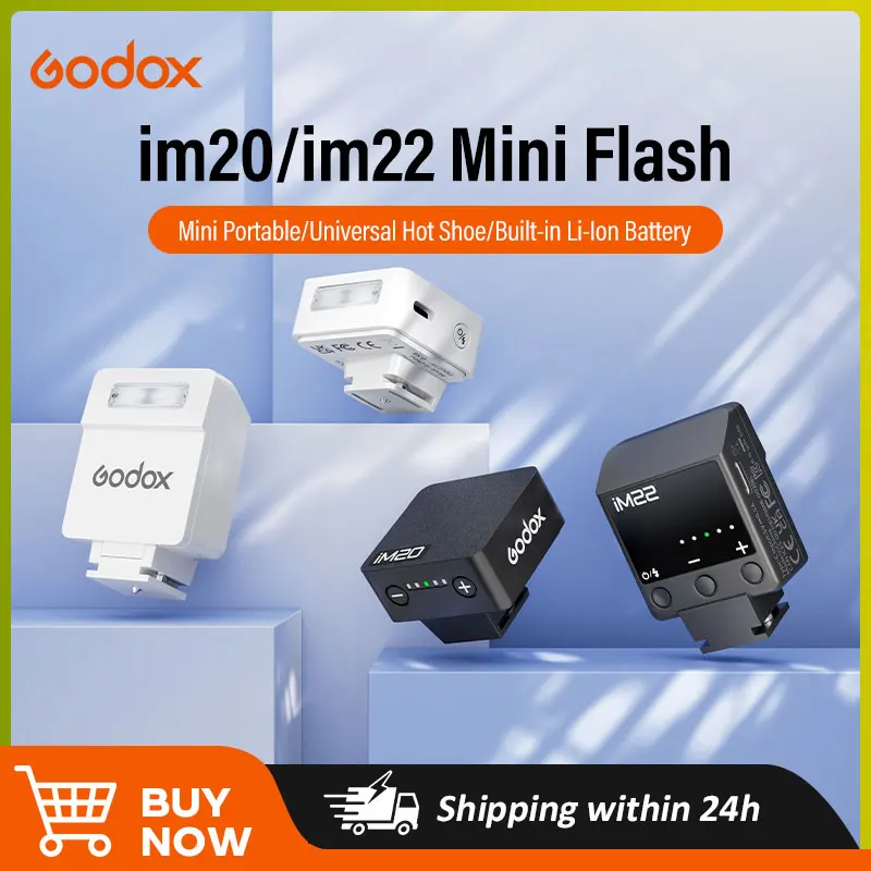 Godox IM20 IM22 Мини-вспышка с ручной вспышкой для Nikon Sony Различные модели камер 5 уровней выхода питания Универсальное крепление для горячего башмака
Godox IM20 IM22 Мини-вспышка с ручной вспышкой для Nikon Sony Различные модели камер 5 уровней выхода питания Универсальное крепление для горячего башмака
