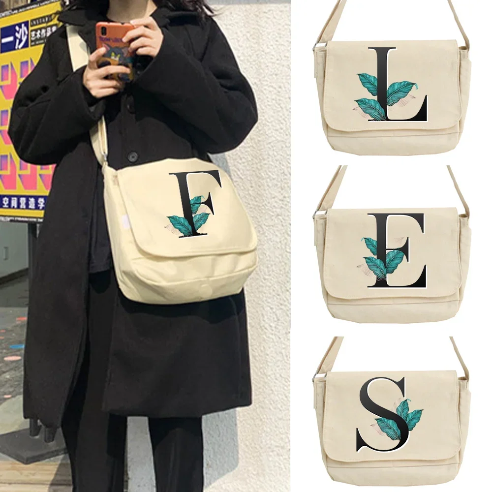 Women's Bag Canvas Messenger Bags Leaf Pattern Series Youth Fashion Shoulder Bag Student Large Capacity Female Crossbody Bags
Women's Bag Canvas Messenger Bags Leaf Pattern Series Youth Fashion Shoulder Bag Student Large Capacity Female Crossbody Bags