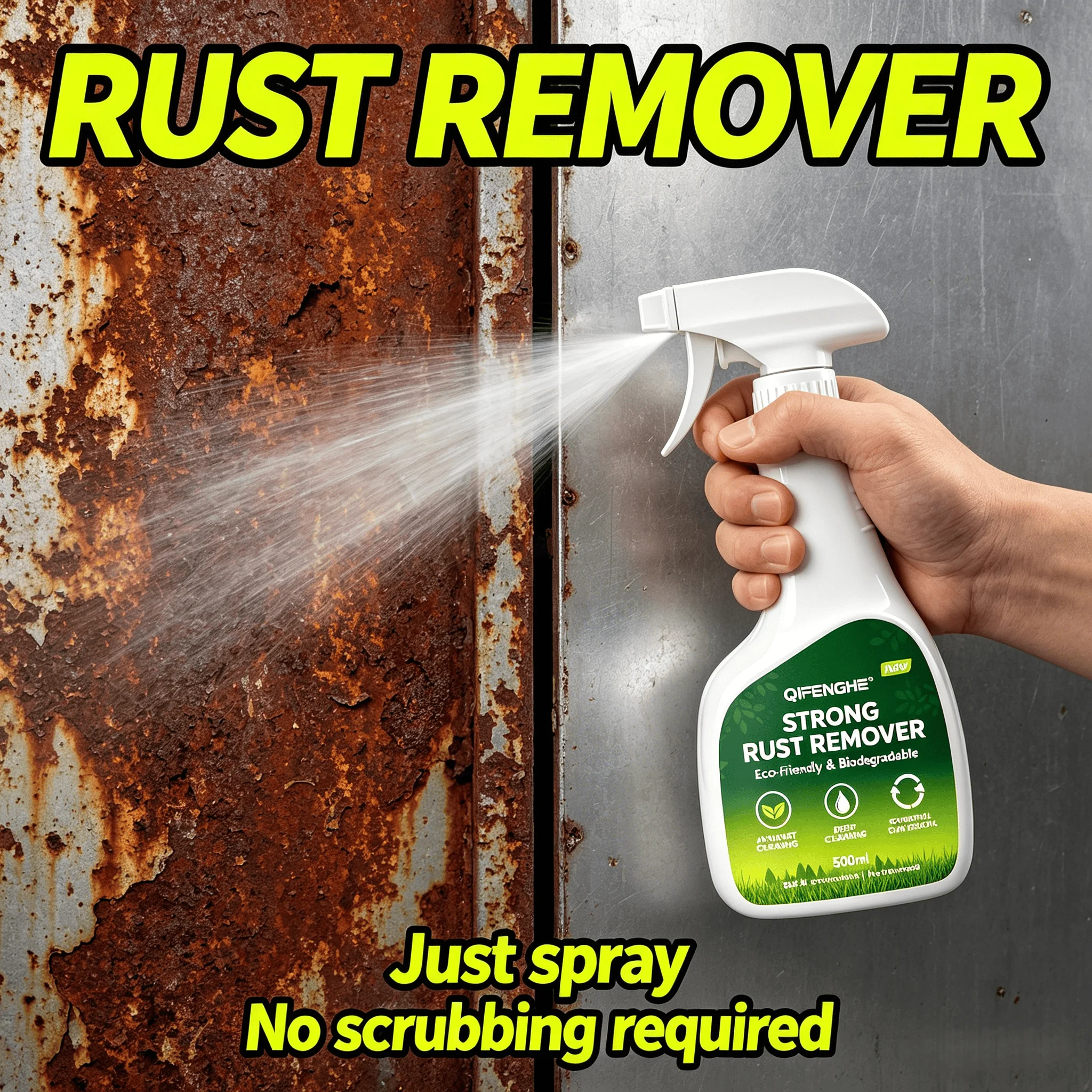 500ml Rust Remover - Removes Rust & Dirt, Anti-rust, Safe on All Metals.
500ml Rust Remover - Removes Rust & Dirt, Anti-rust, Safe on All Metals.