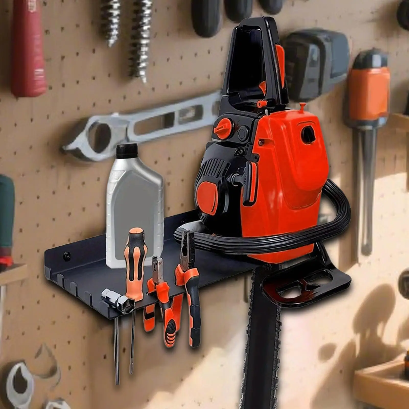 Chain Saw Wall Mount Storage Rack Heavy Duty Anti-rust and anti-corrosion stable Garage Storage Organizer for Garden Tools
Chain Saw Wall Mount Storage Rack Heavy Duty Anti-rust and anti-corrosion stable Garage Storage Organizer for Garden Tools