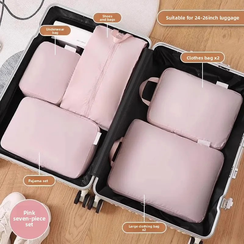 Набор дорожных органайзеров для одежды: компактные сумки для обуви, нижнего белья и багажа
Набор дорожных органайзеров для одежды: компактные сумки для обуви, нижнего белья и багажа