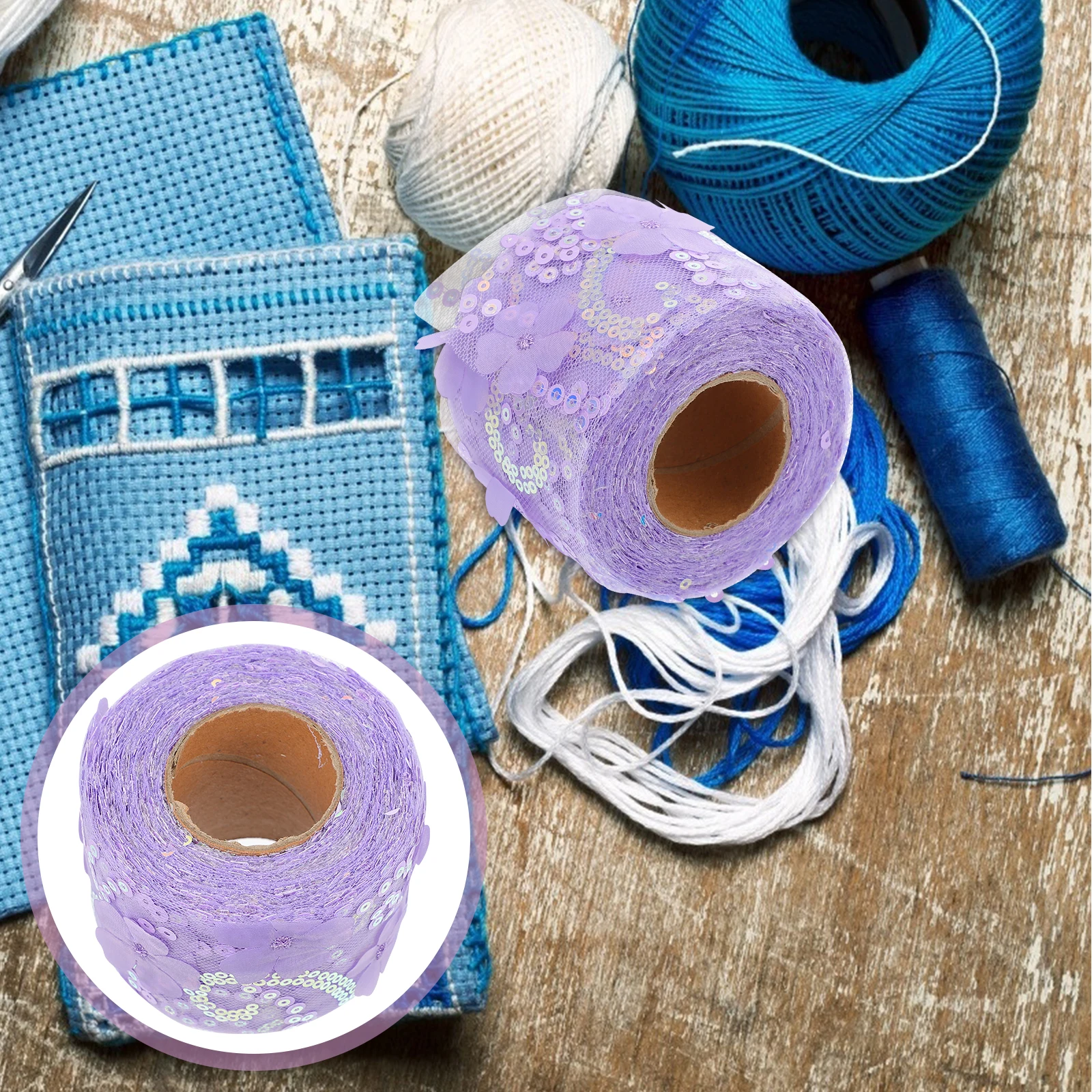 Decorative Tulle Webbing Sequin Ribbon White DIY Bow Hair Clip Making Material Gauze Crafts Lightweight Portable
Decorative Tulle Webbing Sequin Ribbon White DIY Bow Hair Clip Making Material Gauze Crafts Lightweight Portable