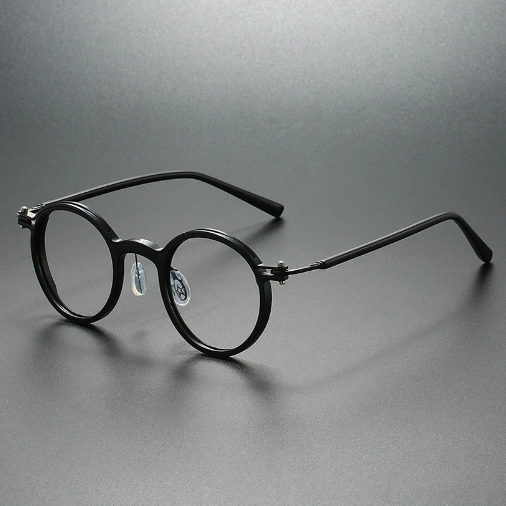 Retro Brand Design Luxury Round Frame Metal Frame Male and Female Ultralight PC Fashion Glasses
Retro Brand Design Luxury Round Frame Metal Frame Male and Female Ultralight PC Fashion Glasses