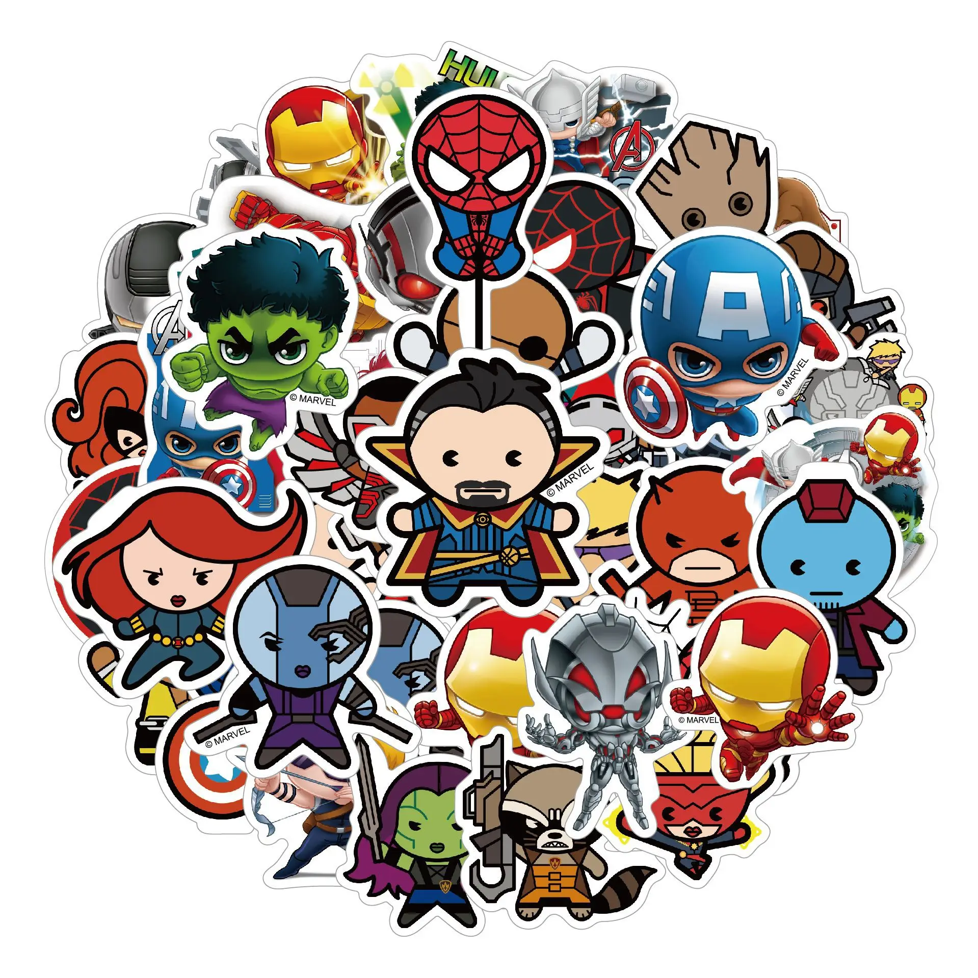 10/30/50PCS Q version Marvel Superhero Stickers Cartoon Cute Funny Creative Personalized Graffiti Waterproof Decal Kids Toy Gift
10/30/50PCS Q version Marvel Superhero Stickers Cartoon Cute Funny Creative Personalized Graffiti Waterproof Decal Kids Toy Gift