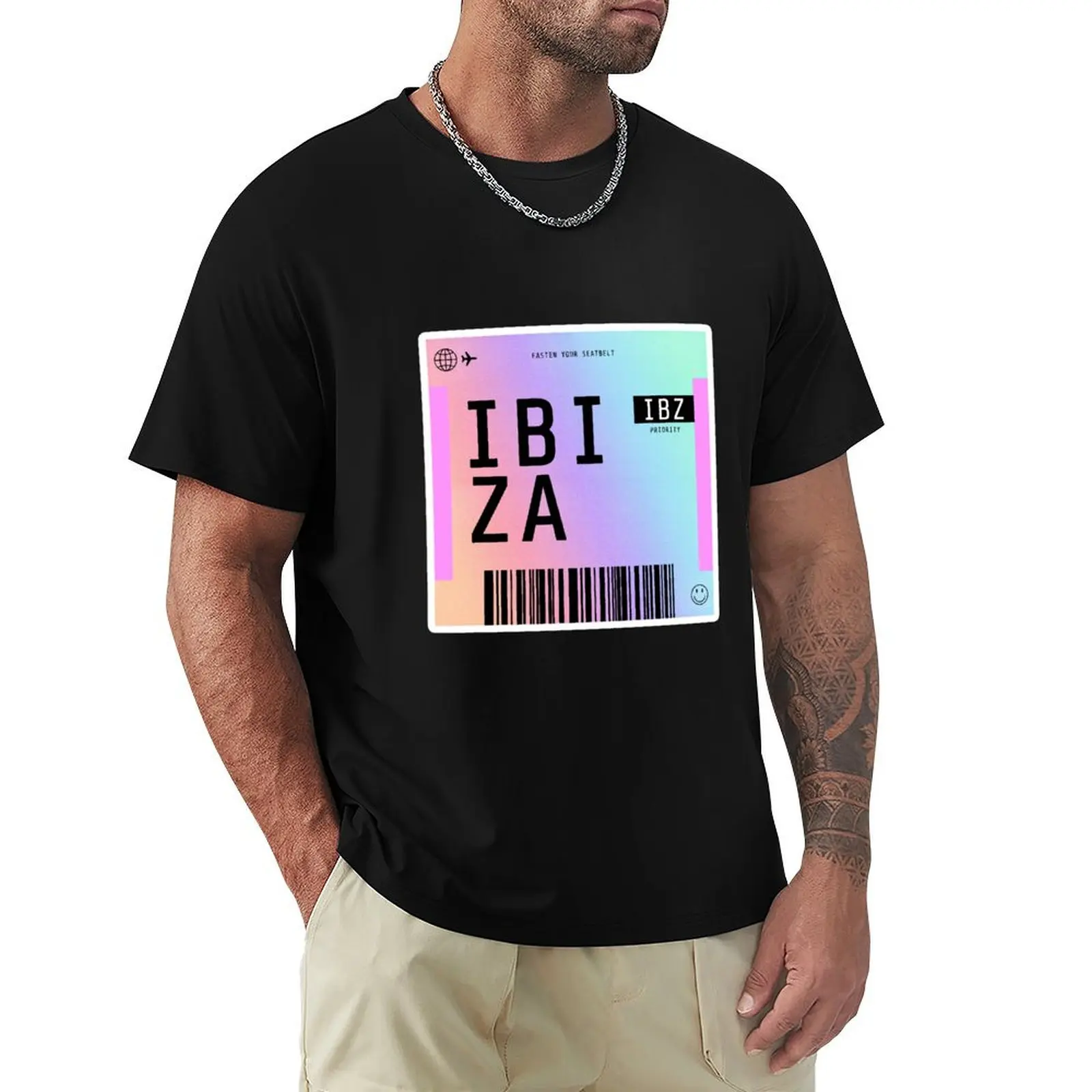 Ibiza Boarding Pass IBZ Rainbow Gradient T-Shirt anime tshirt funny shirt cotton cotton graphic tees shirts men
Ibiza Boarding Pass IBZ Rainbow Gradient T-Shirt anime tshirt funny shirt cotton cotton graphic tees shirts men