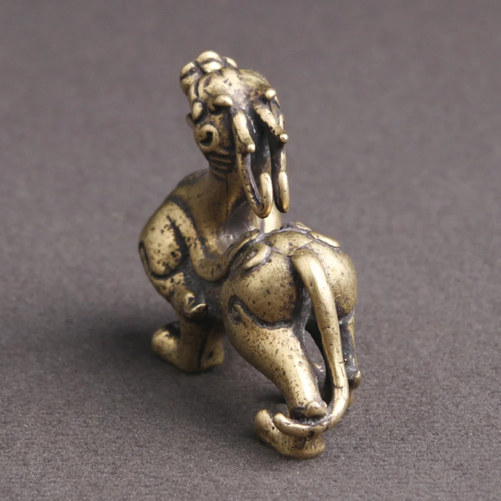 Brass Kylin Desktop Decor Fine Workmanship Vintage Style Home Office Desk Adornment Tea Decoration
Brass Kylin Desktop Decor Fine Workmanship Vintage Style Home Office Desk Adornment Tea Decoration