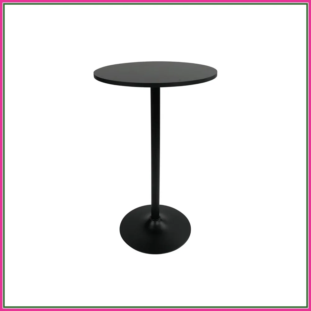 Single Round Cocktail Bar, Pub, and Bistro High Top Table with Black Top and Base
Single Round Cocktail Bar, Pub, and Bistro High Top Table with Black Top and Base
