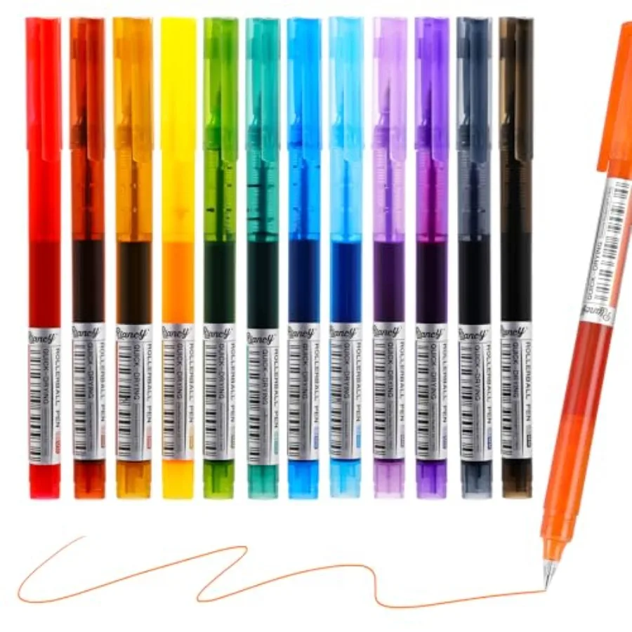 Gel Pens 12 Colored Gel Ink Pens 0.5mm Liquid Ink Rollerball Pen Cute Fine Point Smooth Writing Quick-Drawing Pen for Journalin
Gel Pens 12 Colored Gel Ink Pens 0.5mm Liquid Ink Rollerball Pen Cute Fine Point Smooth Writing Quick-Drawing Pen for Journalin
