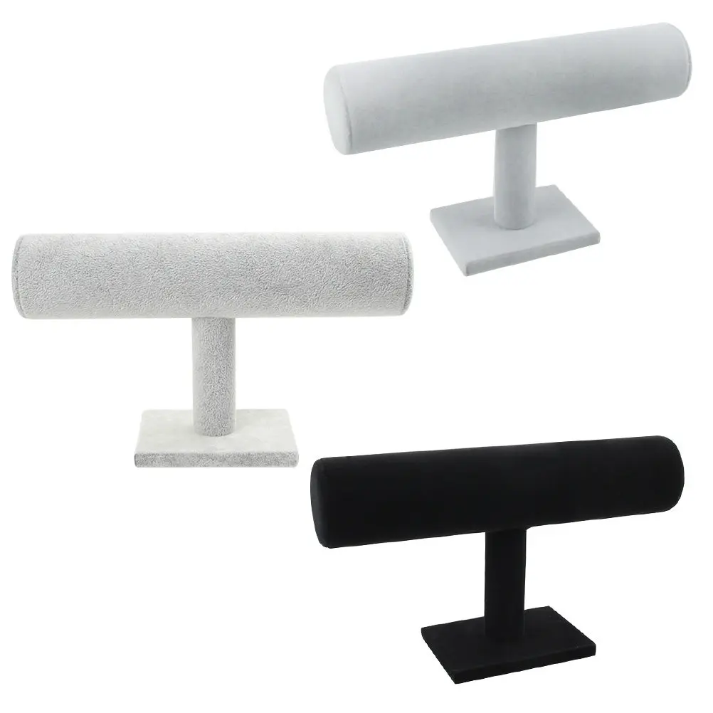 1Set Elegant T-Shaped Bangle Display Stand for Bracelets Watches Hairbands Jewelry Organizer with Sturdy Base Flannel PVC
1Set Elegant T-Shaped Bangle Display Stand for Bracelets Watches Hairbands Jewelry Organizer with Sturdy Base Flannel PVC