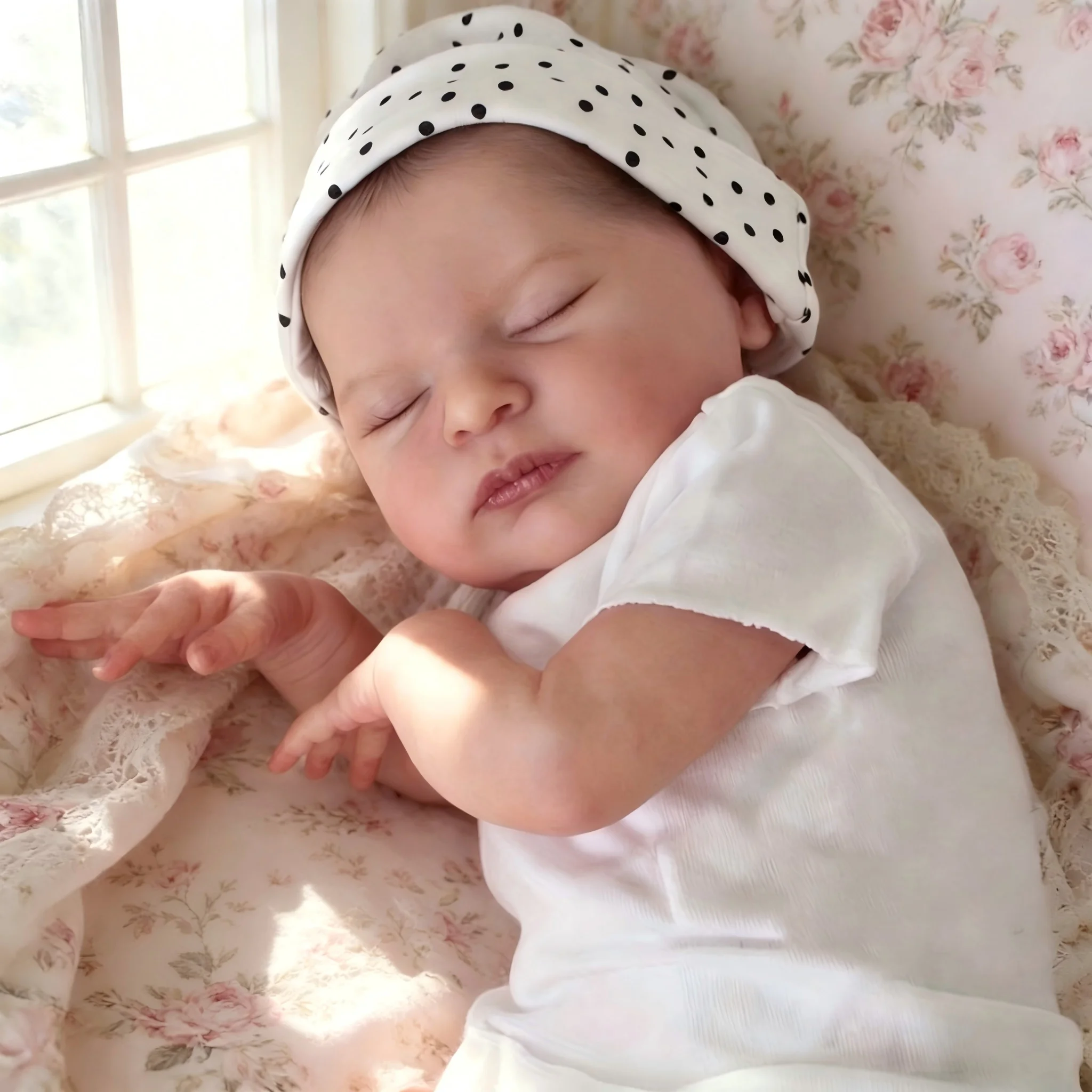 BZDOLL 20in 50cm Soft Vinyl Asleep Reborn Baby Newborn Doll with 3d-paint Skin and Cloth Body Lovely Kids Birthday Gif
BZDOLL 20in 50cm Soft Vinyl Asleep Reborn Baby Newborn Doll with 3d-paint Skin and Cloth Body Lovely Kids Birthday Gif