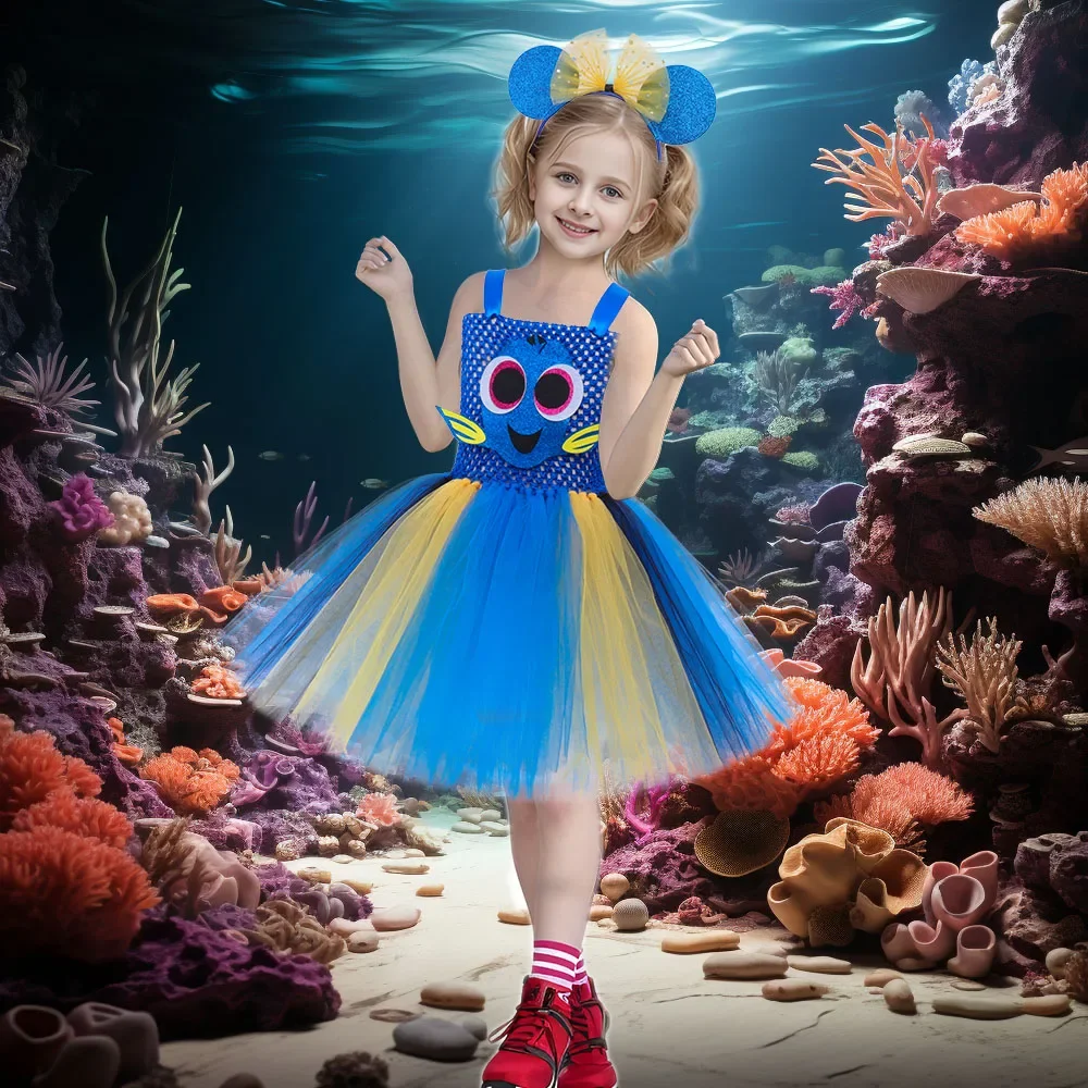 Latest Girls Cartoon Fish Costume Tutu Dress Kids Tulle Party Dresses Sea Cosplay Costume Fancy Dress Outfit for Baby Birthday
Latest Girls Cartoon Fish Costume Tutu Dress Kids Tulle Party Dresses Sea Cosplay Costume Fancy Dress Outfit for Baby Birthday
