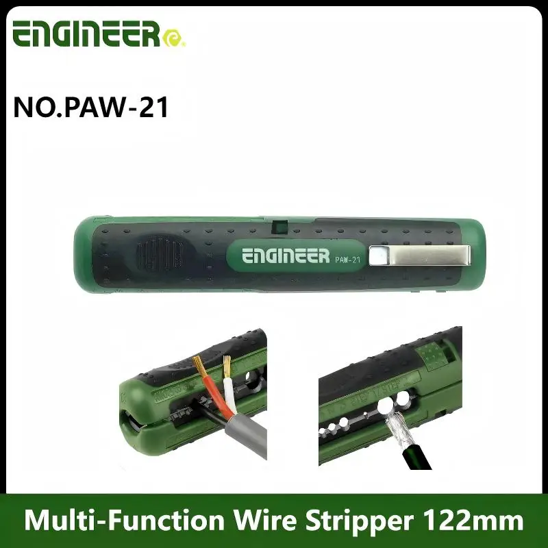 Мини-инструмент для зачистки проводов ENGINEER PAW-21, 122 мм - Японское производство, многофункциональный инструмент для точной зачистки/резки проводов для электриков
Мини-инструмент для зачистки проводов ENGINEER PAW-21, 122 мм - Японское производство, многофункциональный инструмент для точной зачистки/резки проводов для электриков