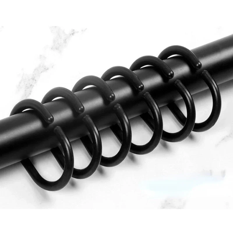 Bathroom Hooks 12 Pieces Plastic Black White Shower Curtain Rings C Pattern Curtain Accessories Simple for Home Bathroom Hook
Bathroom Hooks 12 Pieces Plastic Black White Shower Curtain Rings C Pattern Curtain Accessories Simple for Home Bathroom Hook