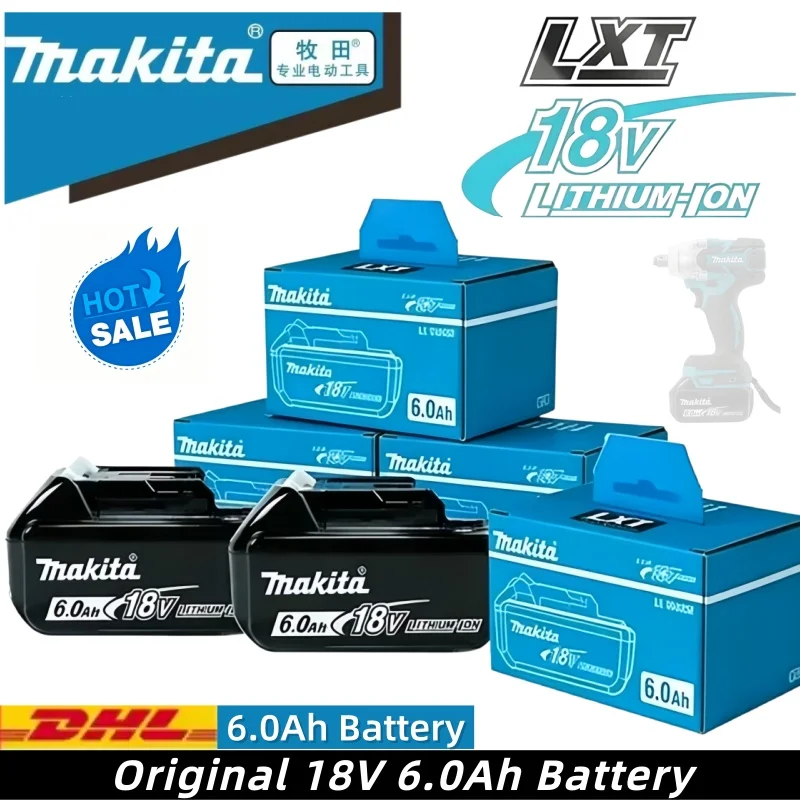 Original Makita 6.0Ah for Makita 18V Battery BL1830B BL1850B BL1850 BL1840 BL1860 BL1815 Replacement Lithium Battery
Original Makita 6.0Ah for Makita 18V Battery BL1830B BL1850B BL1850 BL1840 BL1860 BL1815 Replacement Lithium Battery