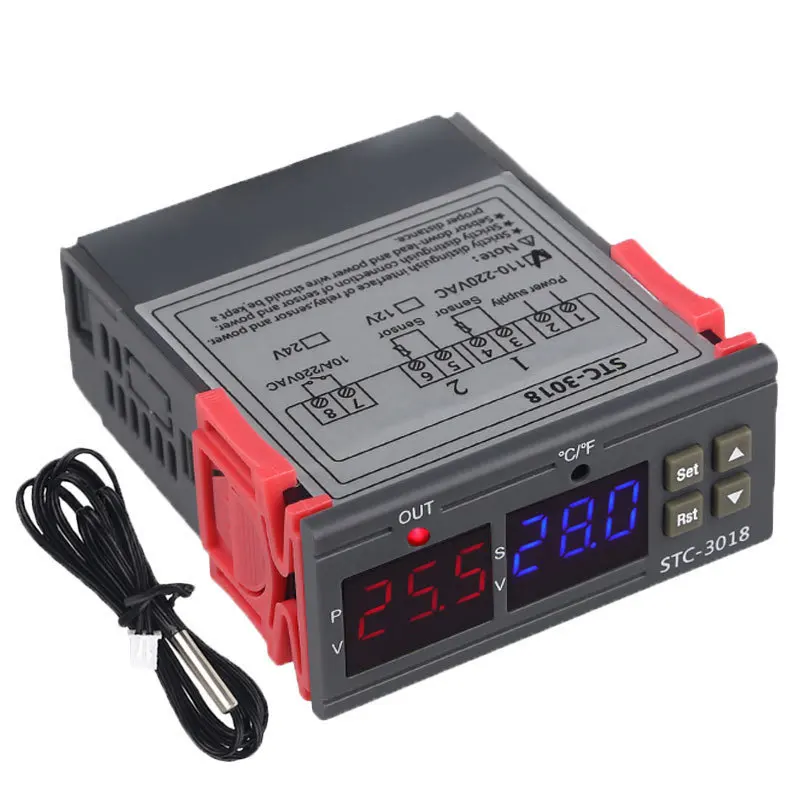 10pcs Stc-3018 High-precision Controller Digital Display Temperature Controller Temperature Control Switch Micro
10pcs Stc-3018 High-precision Controller Digital Display Temperature Controller Temperature Control Switch Micro