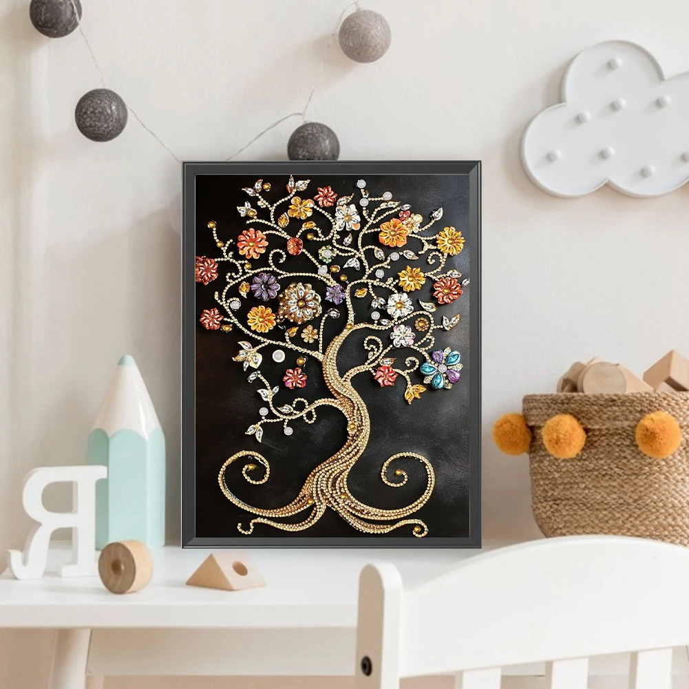 Flower Tree Special Shaped 5D DIY Partial Drill Diamond Art Kit for Adults Home Decor Diamonds Paintings Gem Art 11.81x15.75inch
Flower Tree Special Shaped 5D DIY Partial Drill Diamond Art Kit for Adults Home Decor Diamonds Paintings Gem Art 11.81x15.75inch