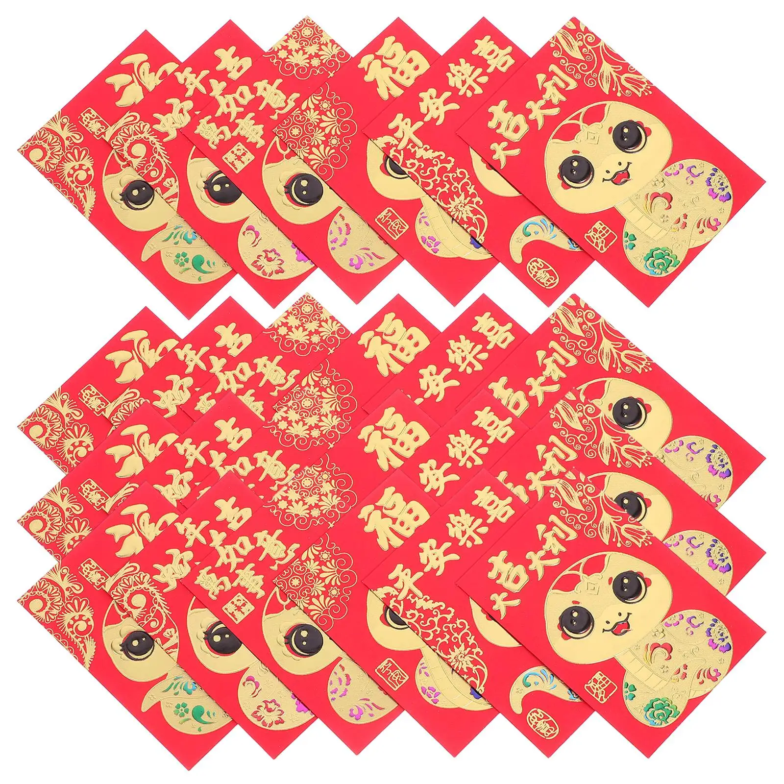 36 Pcs Year of The Snake Red Envelope New Packets Lunar Decorations Traditional Envelopes Paper
36 Pcs Year of The Snake Red Envelope New Packets Lunar Decorations Traditional Envelopes Paper