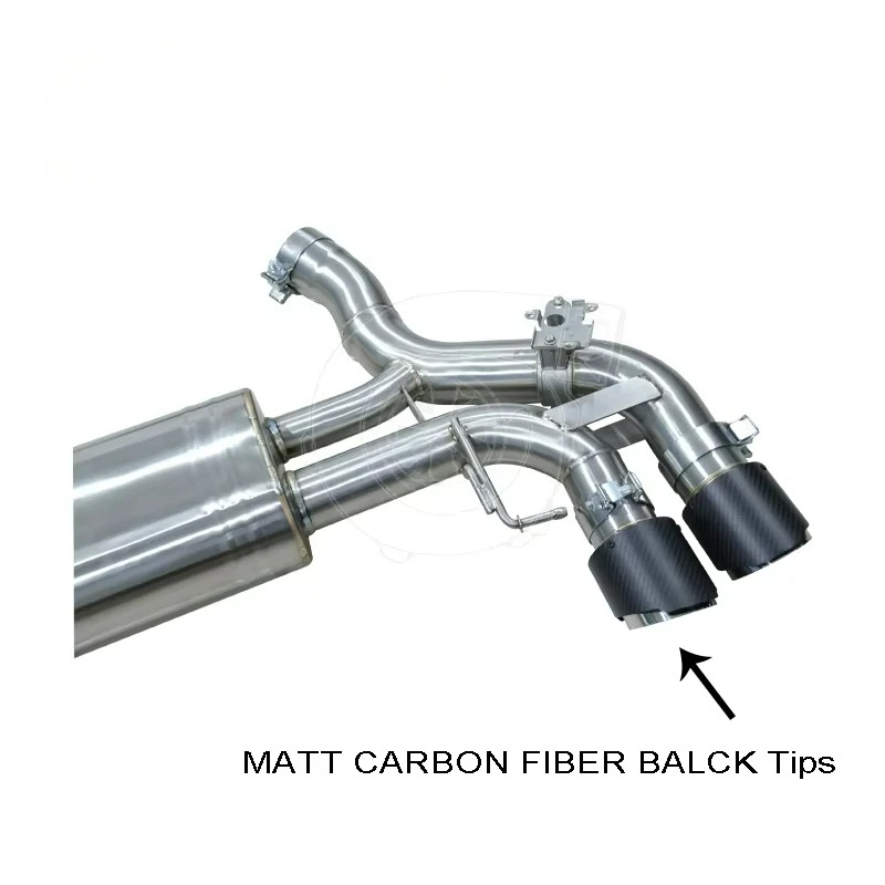 For BMW M5 F90 S63 4.4T Valvetronic Muffler Catback Exhaust System with Carbon Fiber Tips
For BMW M5 F90 S63 4.4T Valvetronic Muffler Catback Exhaust System with Carbon Fiber Tips