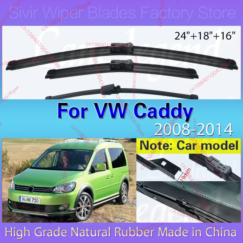 Car Wiper For VW Caddy 2008 - 2014 Front Rear Wiper Blades Windshield Windscreen Clean Window Rain Brushes 24"18"16" Accessories
Car Wiper For VW Caddy 2008 - 2014 Front Rear Wiper Blades Windshield Windscreen Clean Window Rain Brushes 24"18"16" Accessories