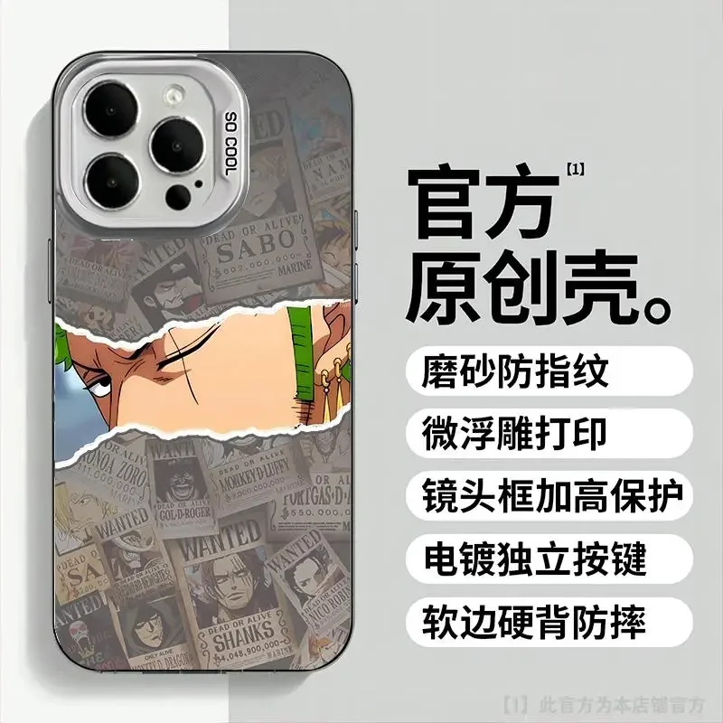 Japan Anime One Piece Cartoon Zoro Wanted Notice Phone Case for iPhone 11 12 13 14 15 16 17 Pro Max Plus Air Shockproof Cover
Japan Anime One Piece Cartoon Zoro Wanted Notice Phone Case for iPhone 11 12 13 14 15 16 17 Pro Max Plus Air Shockproof Cover