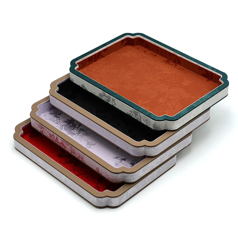 Luxury Chinese Brocade Jewelry Tray Floral Embossed Fabric Storage Display Plate for Rings Necklaces Boutique Organizer
Luxury Chinese Brocade Jewelry Tray Floral Embossed Fabric Storage Display Plate for Rings Necklaces Boutique Organizer